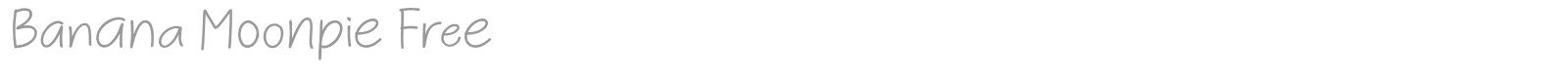 Banana Moonpie font preview